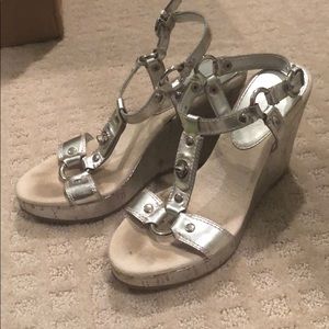 Coach silver wedges